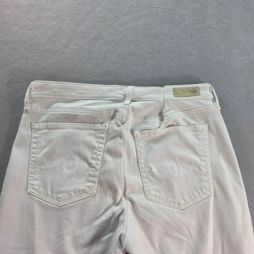 AG Adriano Goldschmied Abbey Ankle White Jeans Mid Rise Size 31R